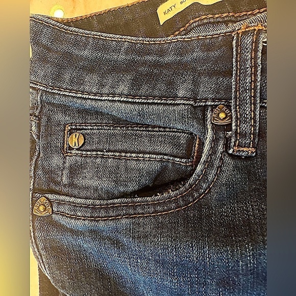 KUT from the Kloth Katy Boyfriend Jeans Dark Blue Mid Rise women’s Sz 2 - Picture 8 of 11